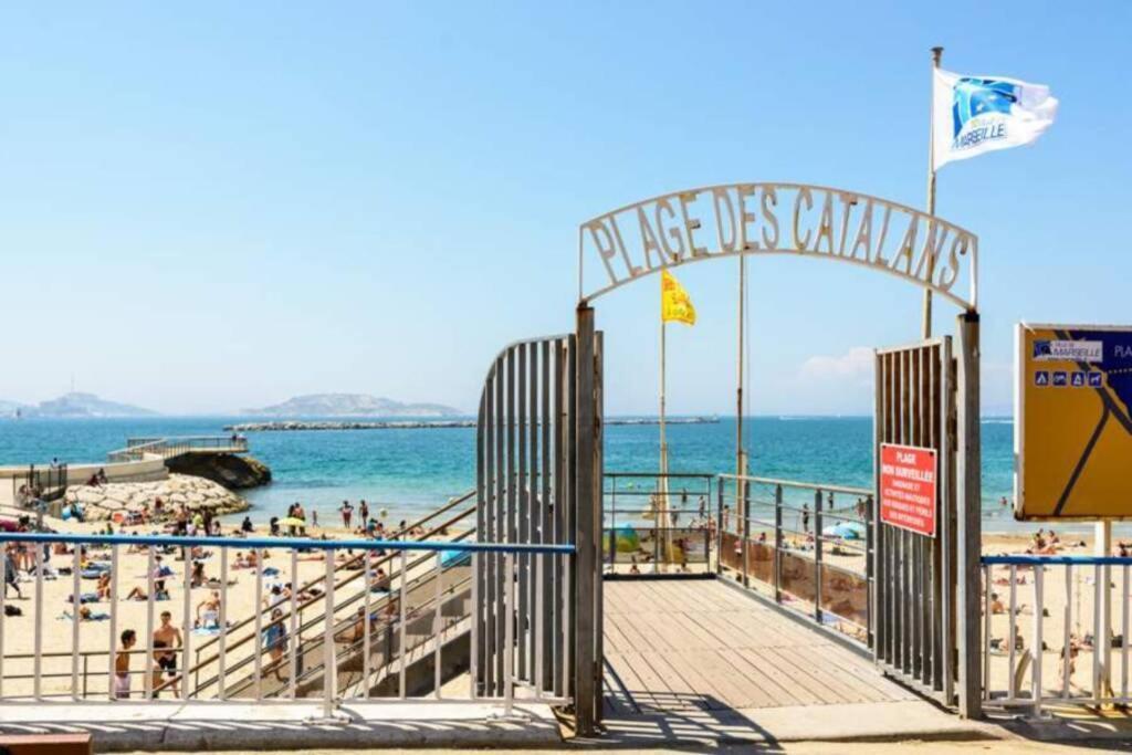 Апартаменты T2 Plage Catalans-Vieux Port Марсель Экстерьер фото